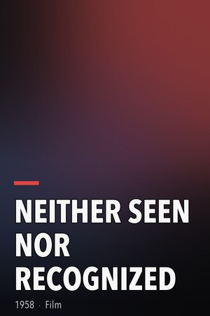 Neither Seen Nor Recognized poster